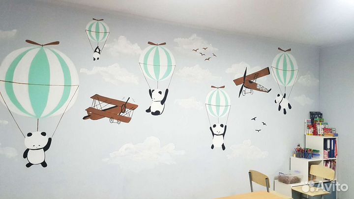 Роспись стен и меловых досок