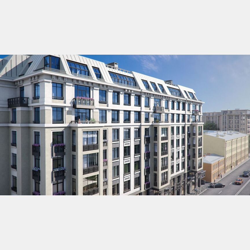 2-к. квартира, 64,5 м², 6/9 эт.