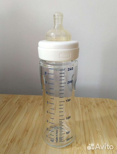 Бутылочка chicco стекло