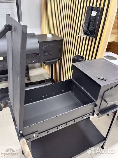 Печь под казан с мангалом 4.0 мм