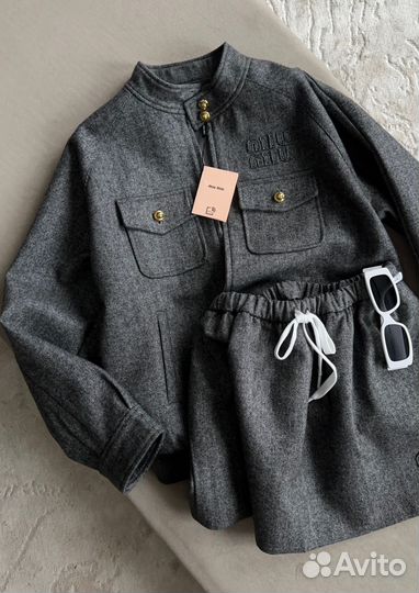 Костюм двойка MIU MIU с юбкой женский