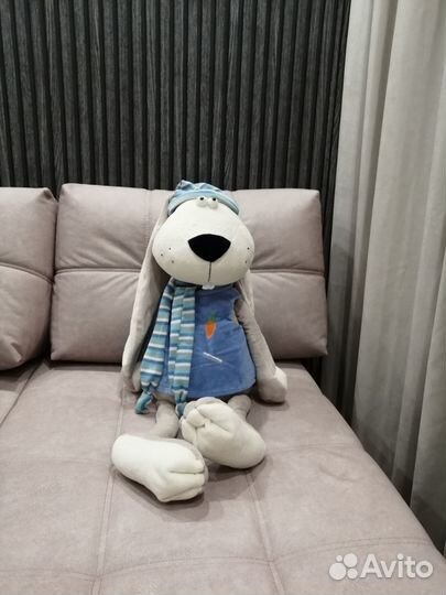 Мягкая игрушка заяц новая