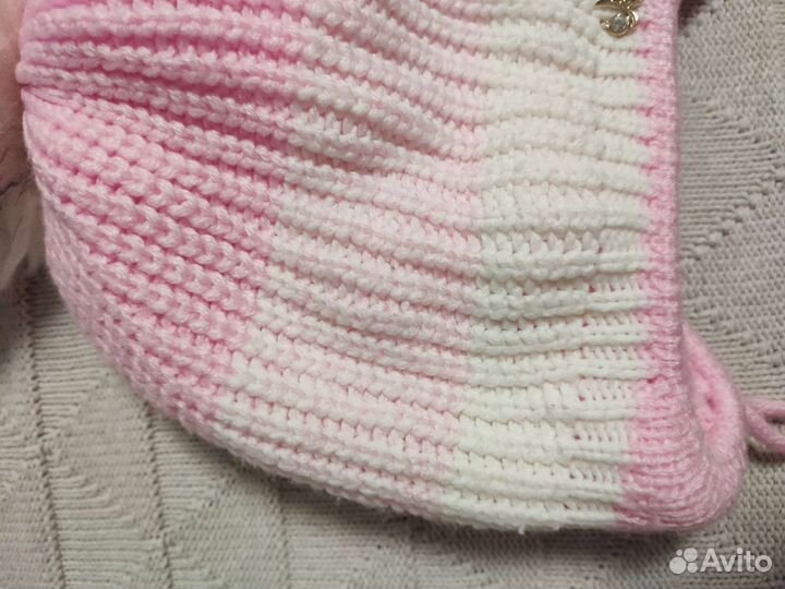 Детская шапка на девочки осень/зима 3шт