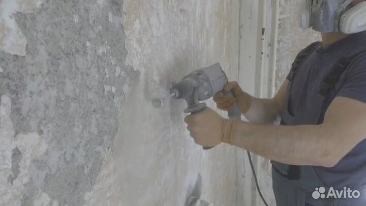 Демонтаж штукатурки