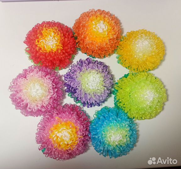 Мочалка-цветочек