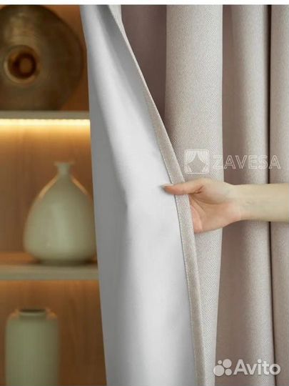 Шторы готовые Рогожка