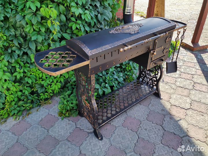 Мангал с казаном «Античный-3 плюс» 6 мм