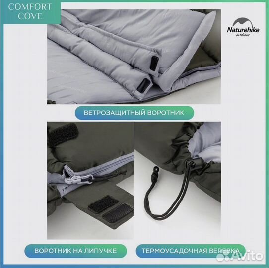 Спальный мешок naturehike U350S