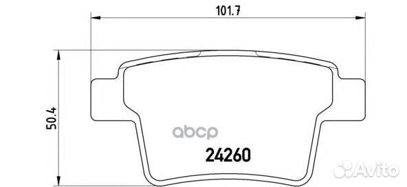 Колодки торм.зад. ford Mondeo III 1.8/2.2TD/3.0