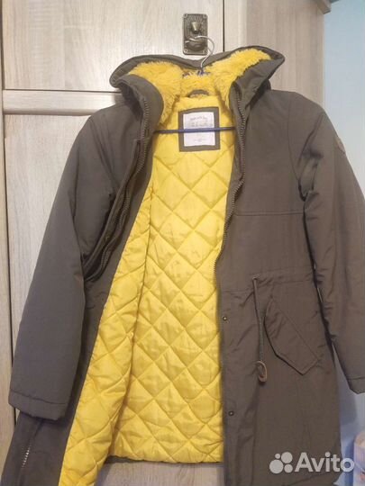 Куртка парка для девочки утепленная демисезонная