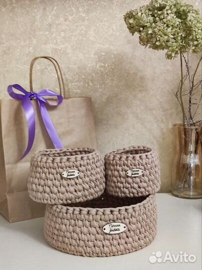 Корзины для хранения (набор 3 шт.)