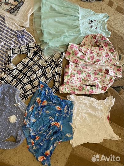 Вещи пакетом на девочку 122-128