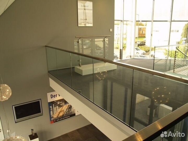 Ограждения из стекла в размере