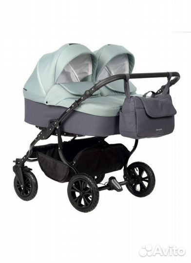 Коляска для двойни 2 в 1 Indigo
