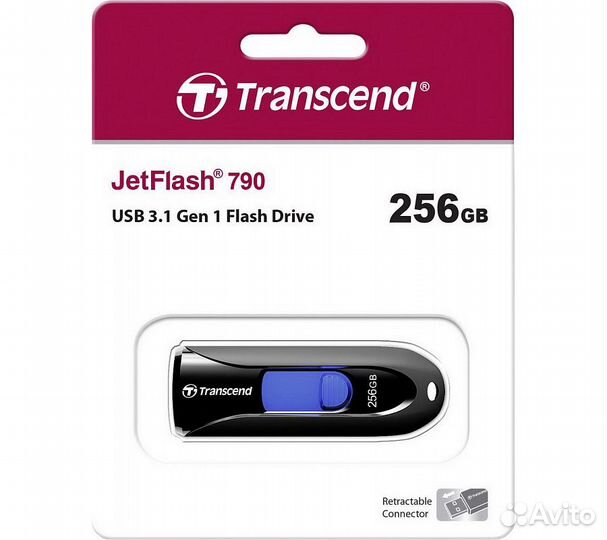 Флеш-накопитель Transcend JetFlash 790K USB 3.1 25