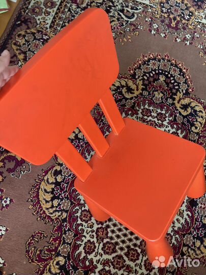 Детский стол и стул IKEA маммут