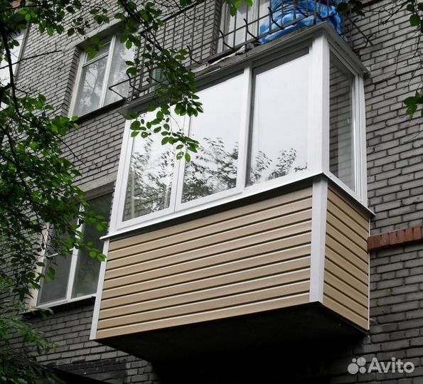 Остекление балконов/лоджий под ключ