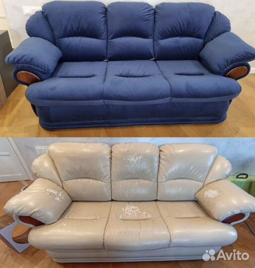 Перетяжка мебели без накруток