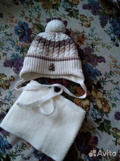 Комплект дет.шапочка+шарф р-р 38-42