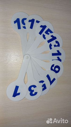 Набор пластиковых карточек с буквами