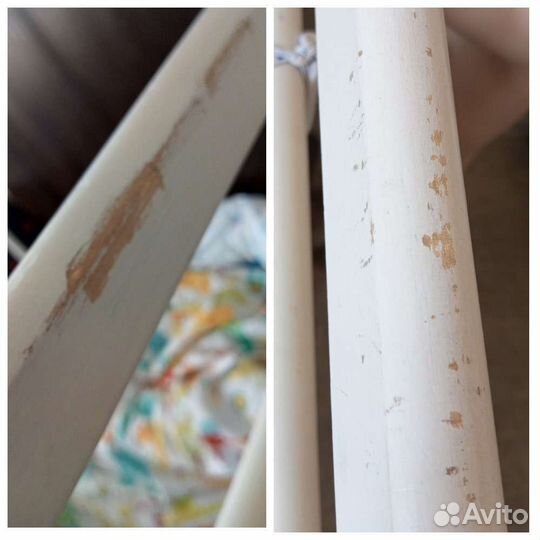 Детская кроватка с маятником и матрасом