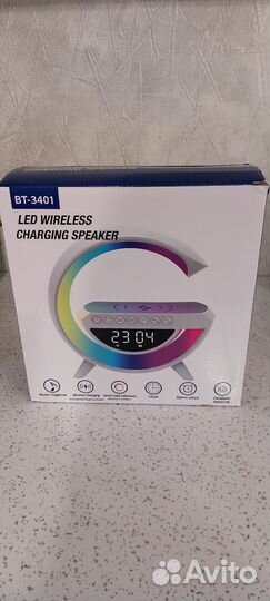 Беспроводная зарядка, ночник, блютуз колонка