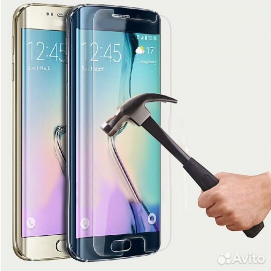Стекло Защитное samsung S6 Edge (0.3мм-9H) 2.5D