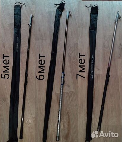 Телескопическая удочка 5,6,7 мет