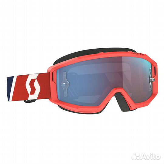 Scott Primal Goggle Red Blue Lens Chrome Blue Крас