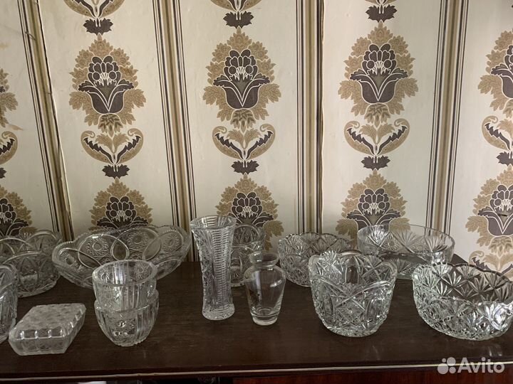 Салатники хрустальные