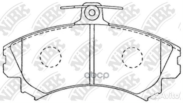 Колодки тормозные дисковые mitsubishi space STA