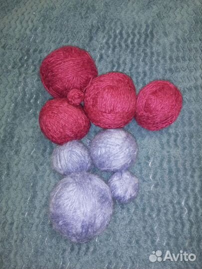 Пряжа для вязания мохер б/у