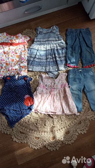 Детские вещи для девочкиот 3 мес до 1.5 лет