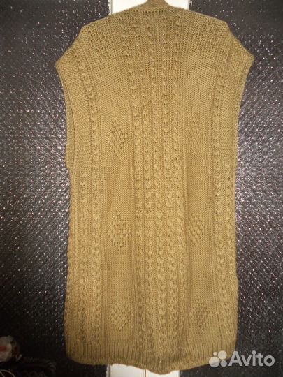 Жилет вязаный, новый, р-р 52-54