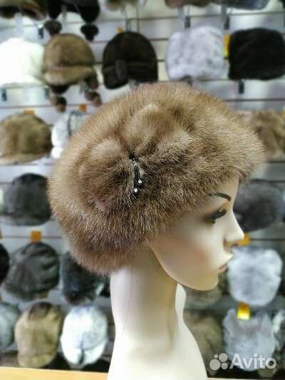 Шапка норковая женская
