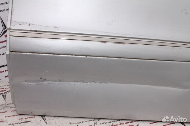 Дверь мерседес w211 задняя левая серебро