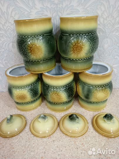 Керамические изделия СССР с крышкой