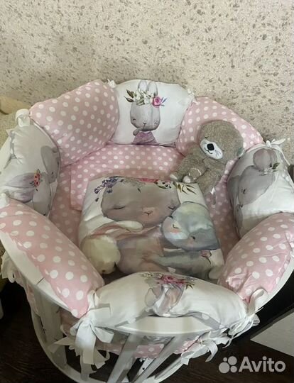 Бортики в детскую кроватку (подушки)