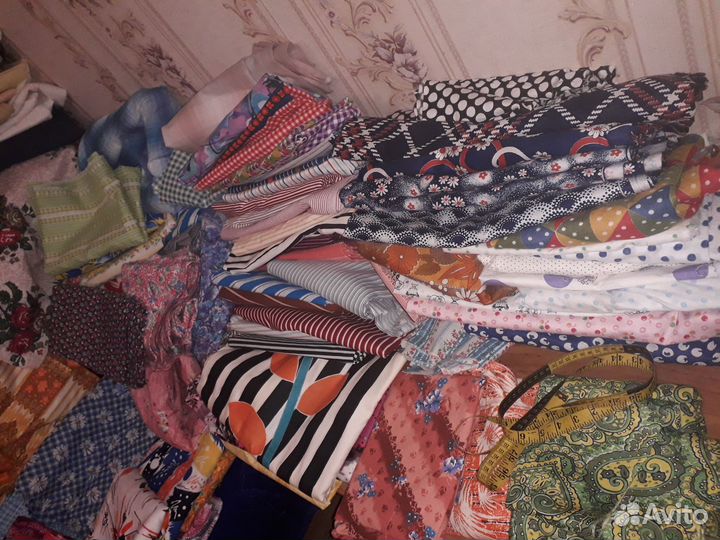 Ткани отрезы СССР комплекты.бязь.лен.фланель