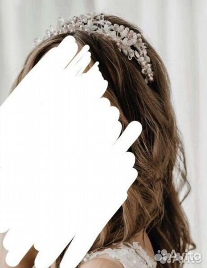 Ободок диадема (свадебная)