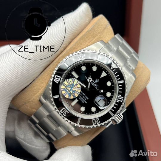 Мужские часы Rolex submariner черные A+