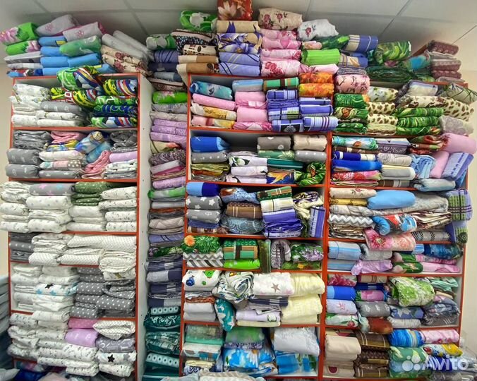 10 отрезов по 11 метров Бязь Ткань