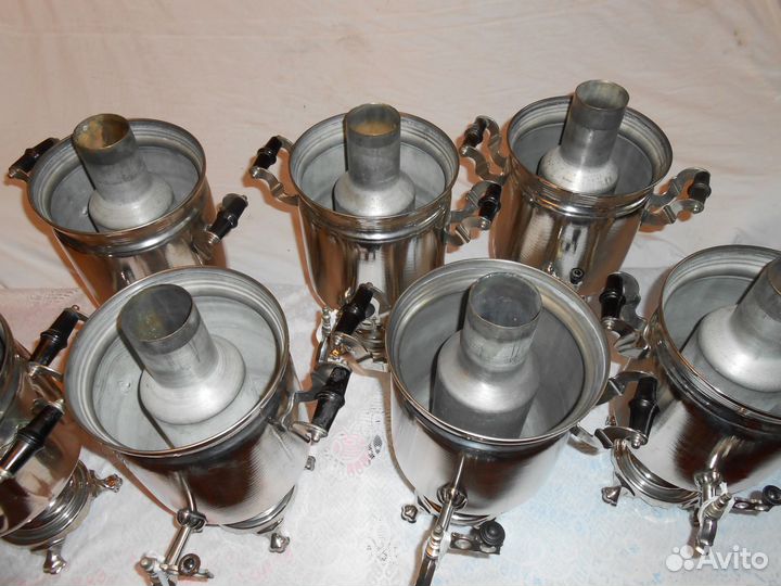 Самовары новые, дровяные, Тула, Склад