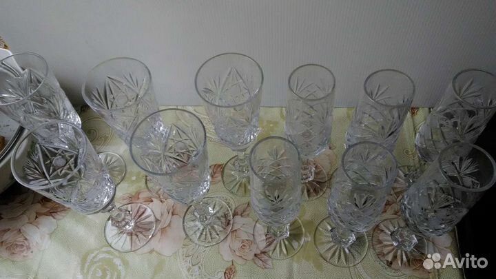 Рюмка сапожок хрустальный