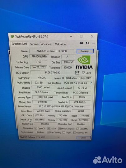 Игровой компьютер rtx 3050 + r7 2700x