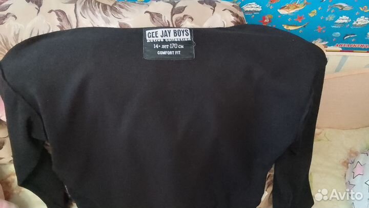 Худи(кофта) мужское, чёрное Gee Jay boys