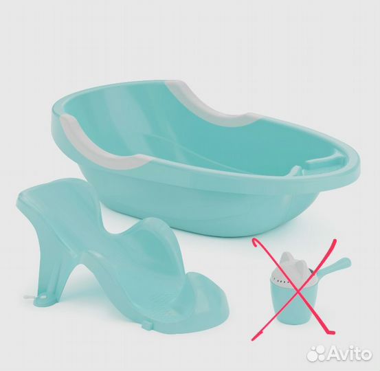 Ванночка для купания с горкой