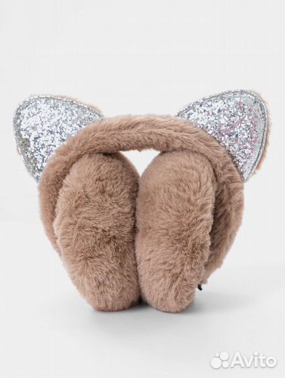 Детские меховые наушники с ушками,весенние,осенние