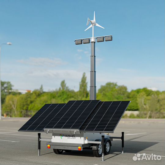 Передвижная электростанция ветро-солнечная