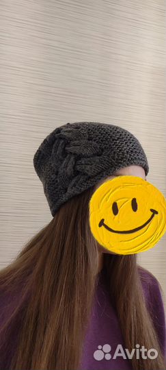 Шапка женская вязаная ручная работа